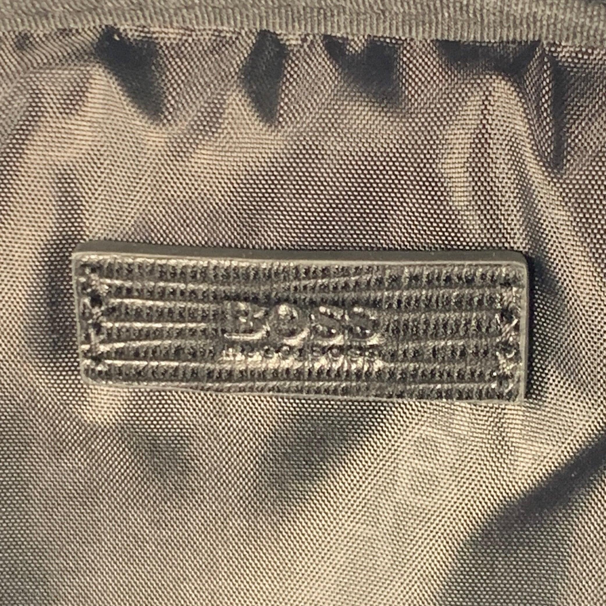 HUGO BOSS Bolsa mochila de viaje de trabajo de nylon y piel negra en venta 4