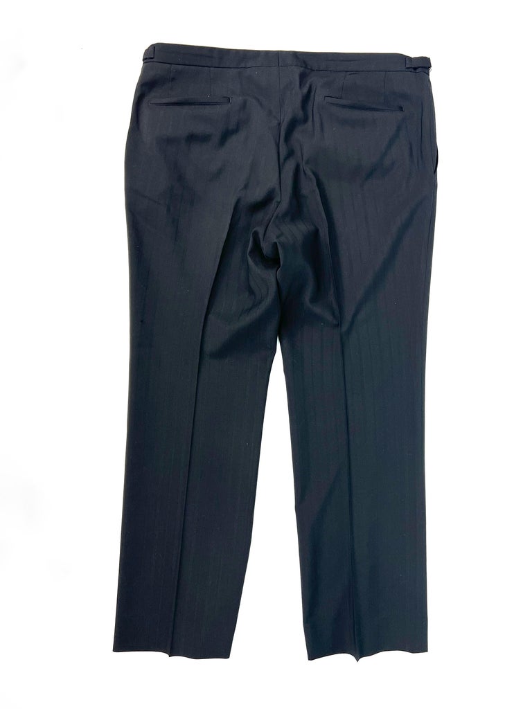 Hugo Boss Black Wool Trousers Pants Size 38 For Sale at 1stDibs