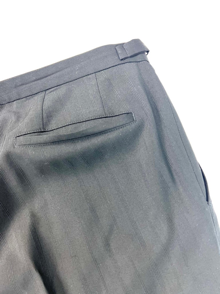 Hugo Boss Black Wool Trousers Pants, Size 38 For Sale at 1stDibs