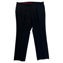 Pantalon en laine noir Hugo Boss, Taille 38