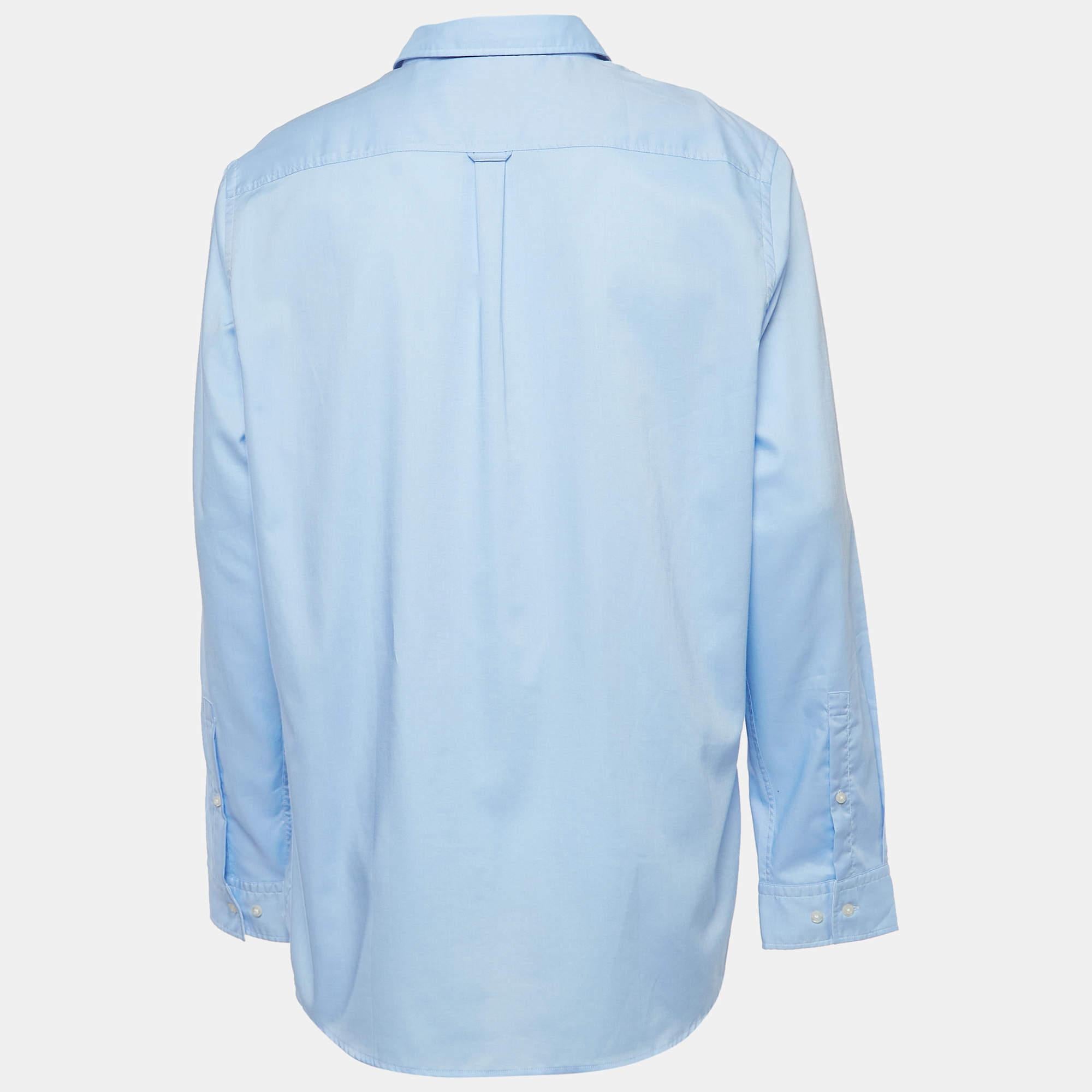 Shirts are an indispensable part of a wardrobe so this brand brings you a creation that is both versatile and stylish. It has been tailored from quality material in a versatile shade. The shirt is detailed with signature elements and a comfortable