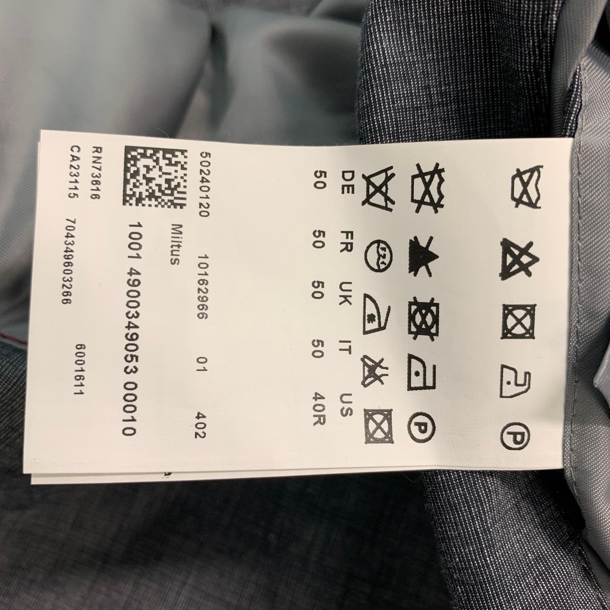 Gray HUGO BOSS Chest Size 40 Regular Grey Polyester Sport Coat