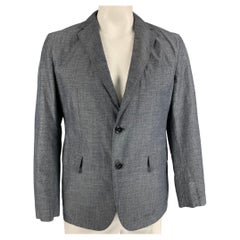 HUGO BOSS Pecho Talla 40 Regular Gris Poliéster Abrigo Deportivo