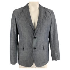 HUGO BOSS Chest Size 40 Regular Grey Polyester Sport Coat