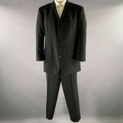 Abito HUGO BOSS Petto 44 Lana Vergine Nera 40 31