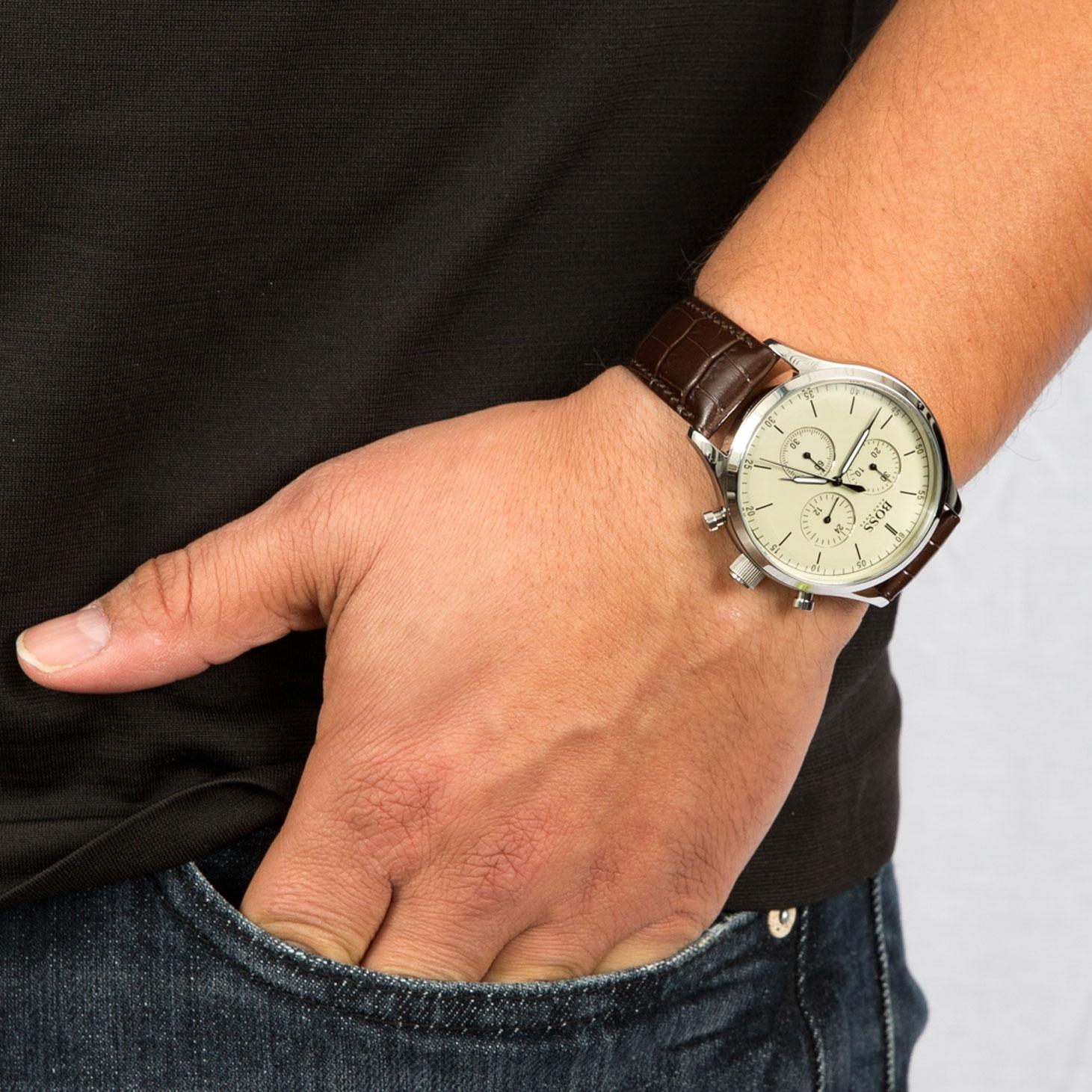 Hugo Boss Companion Chronograph Men's Watch Beige 1513544 1