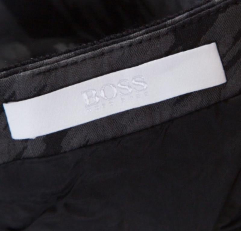 Donna Hugo Boss Gonna corta in cotone grigio scuro S in vendita
