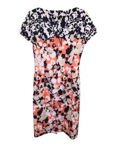 Hugo Boss Donisa Floral Sheath Mini Dress in Multicolor Polyester