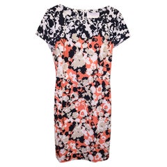 Hugo Boss Donisa Floral Sheath Mini Dress in Multicolor Polyester