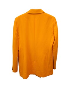 Hugo Boss Double-Breasted Blazer in Orange Polyester