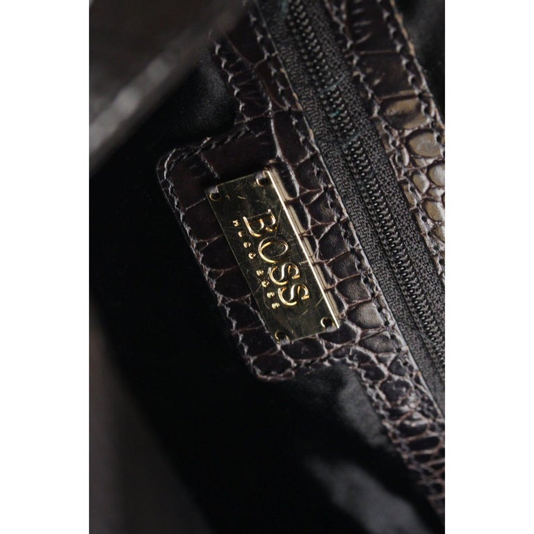 Hugo Boss Embossed Croc Look Tote Bag at 1stDibs hugo boss beach bag