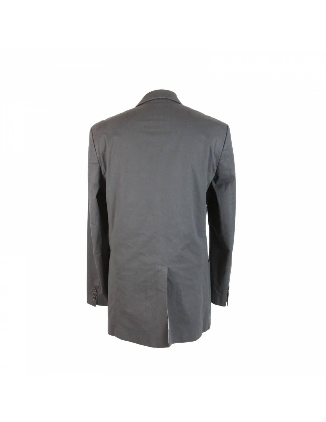 Hugo Boss Gray Cotton Jacket In Excellent Condition For Sale In Brindisi, Bt