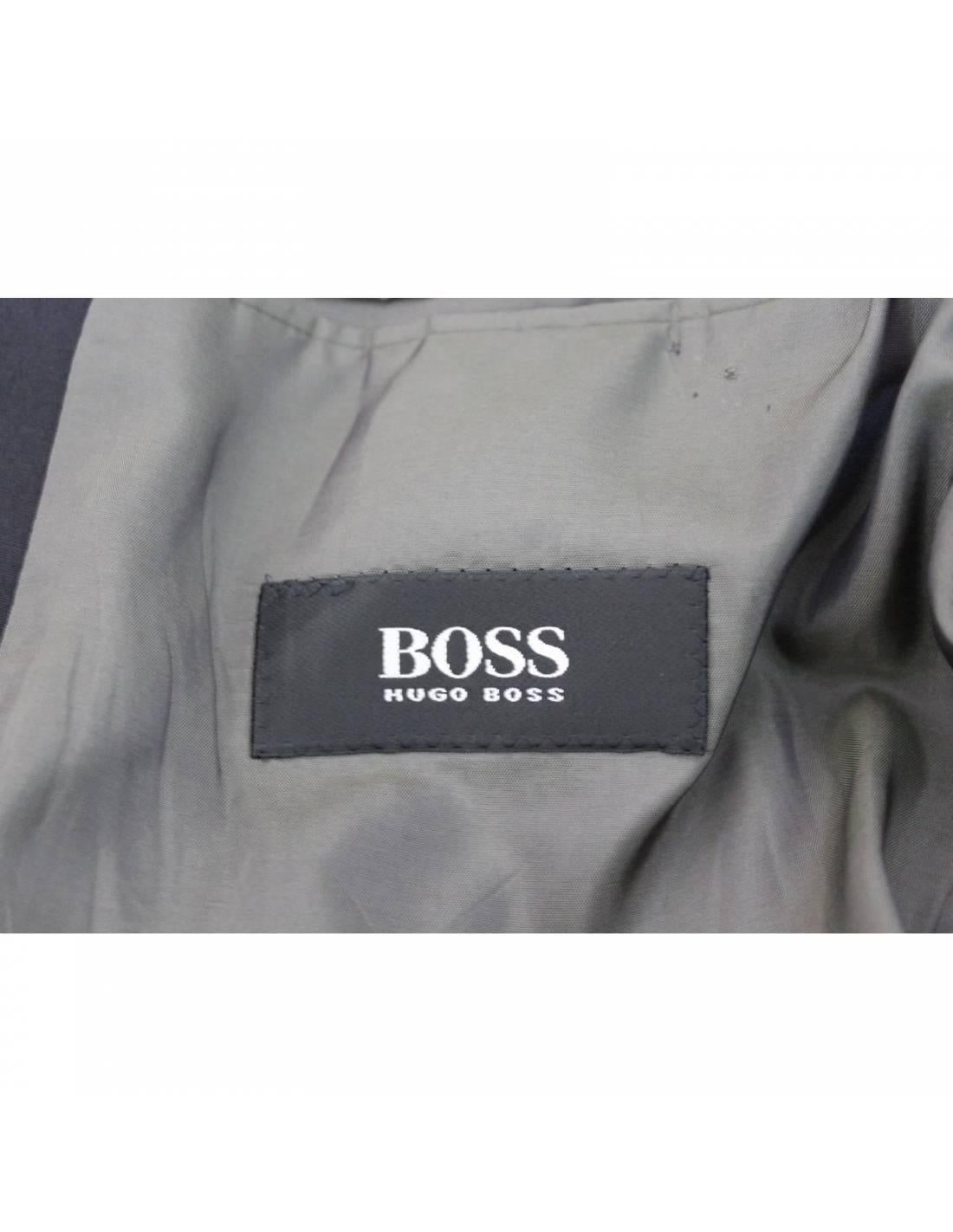 Men's Hugo Boss Gray Cotton Jacket For Sale