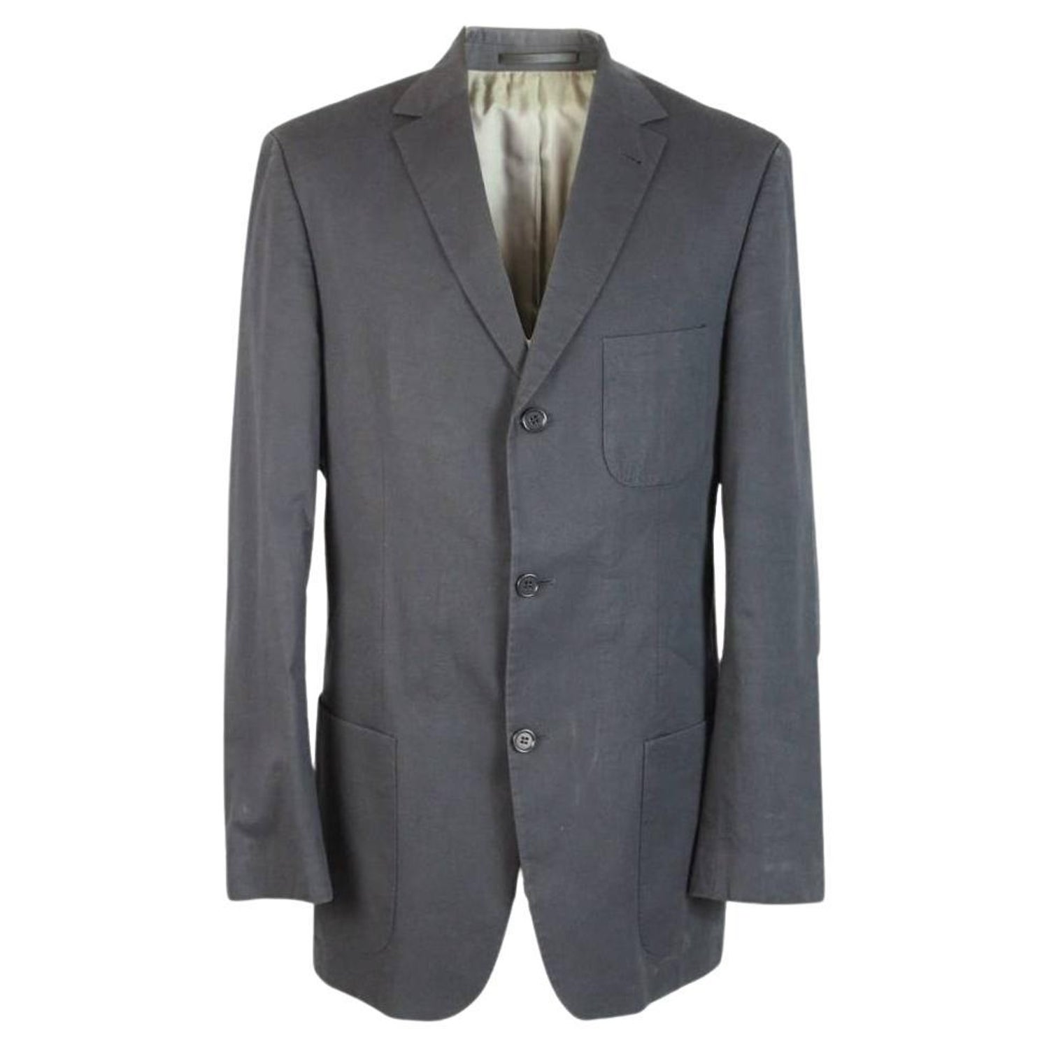 Hugo Boss Gray Cotton Jacket For Sale at 1stDibs