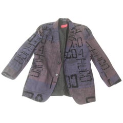 Hugo Boss Men's Graphic Print Cotton Jacket, Circa 1990s