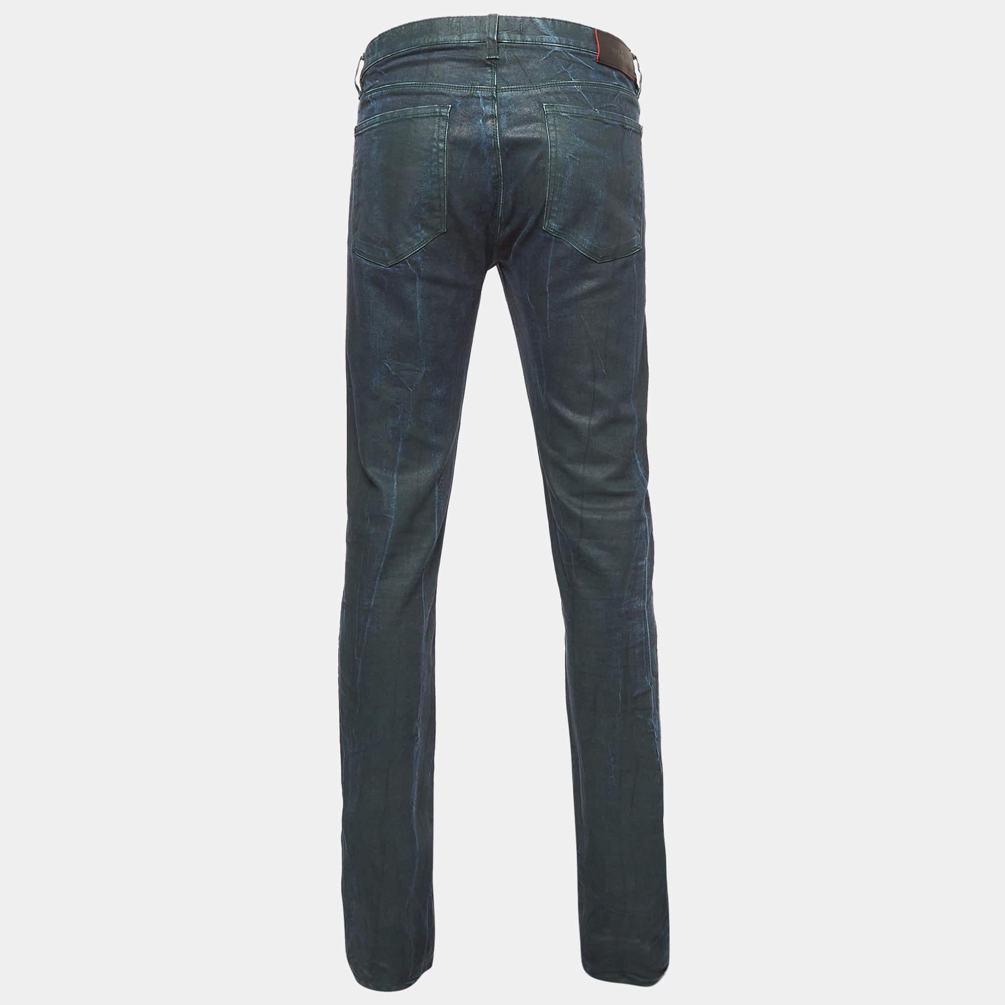 Impeccably tailored jeans are a staple in a well curated wardrobe. These designer jeans are finely sewn to give you the desired look and all day comfort.