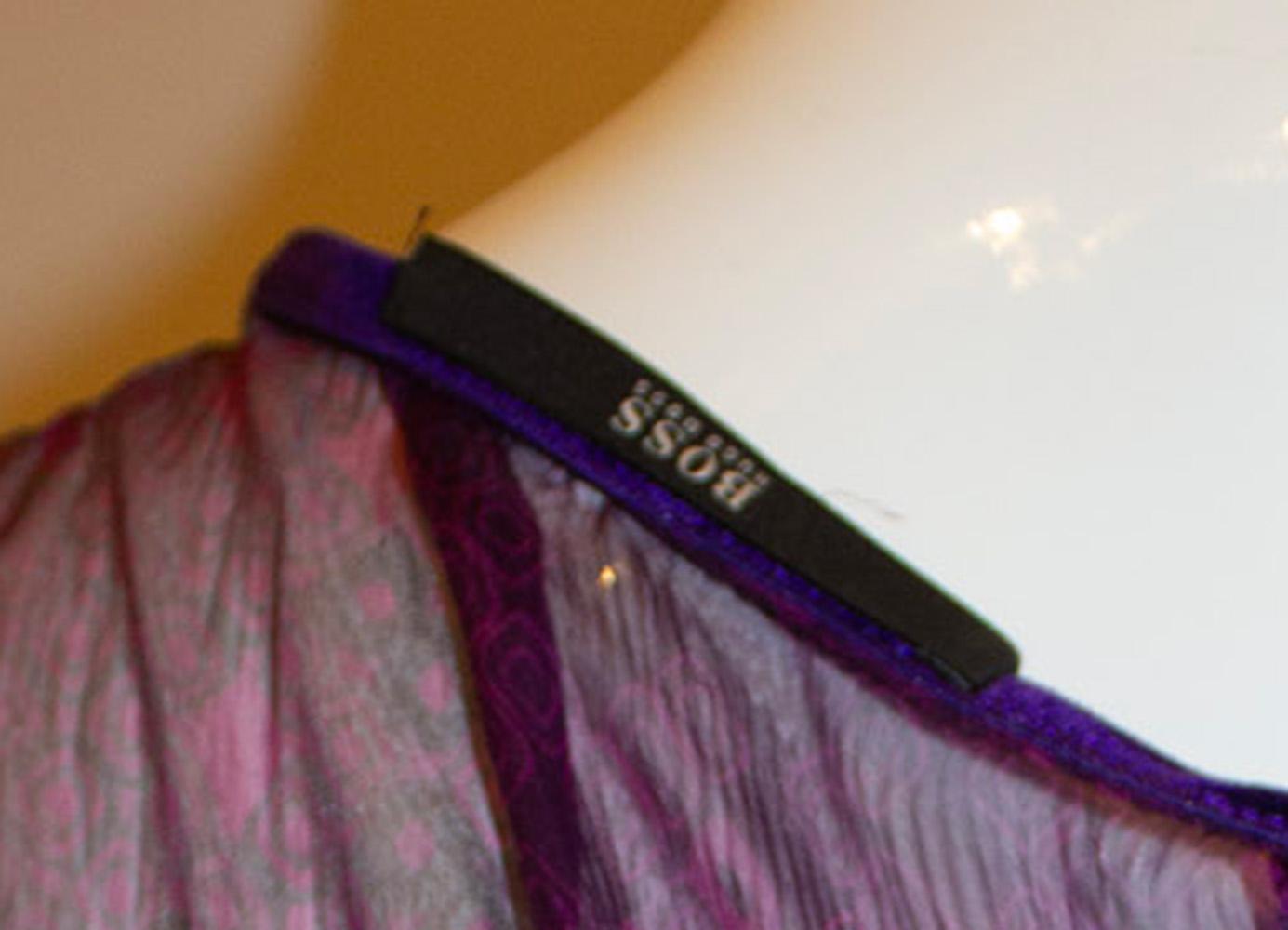 De las mujeres Vestido de seda morado Hugo Boss en venta