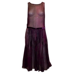 Hugo Boss Purple Silk Dress