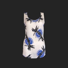 Hugo Boss - Seidenwestenoberteil - Abstraktes 'Eye Print'