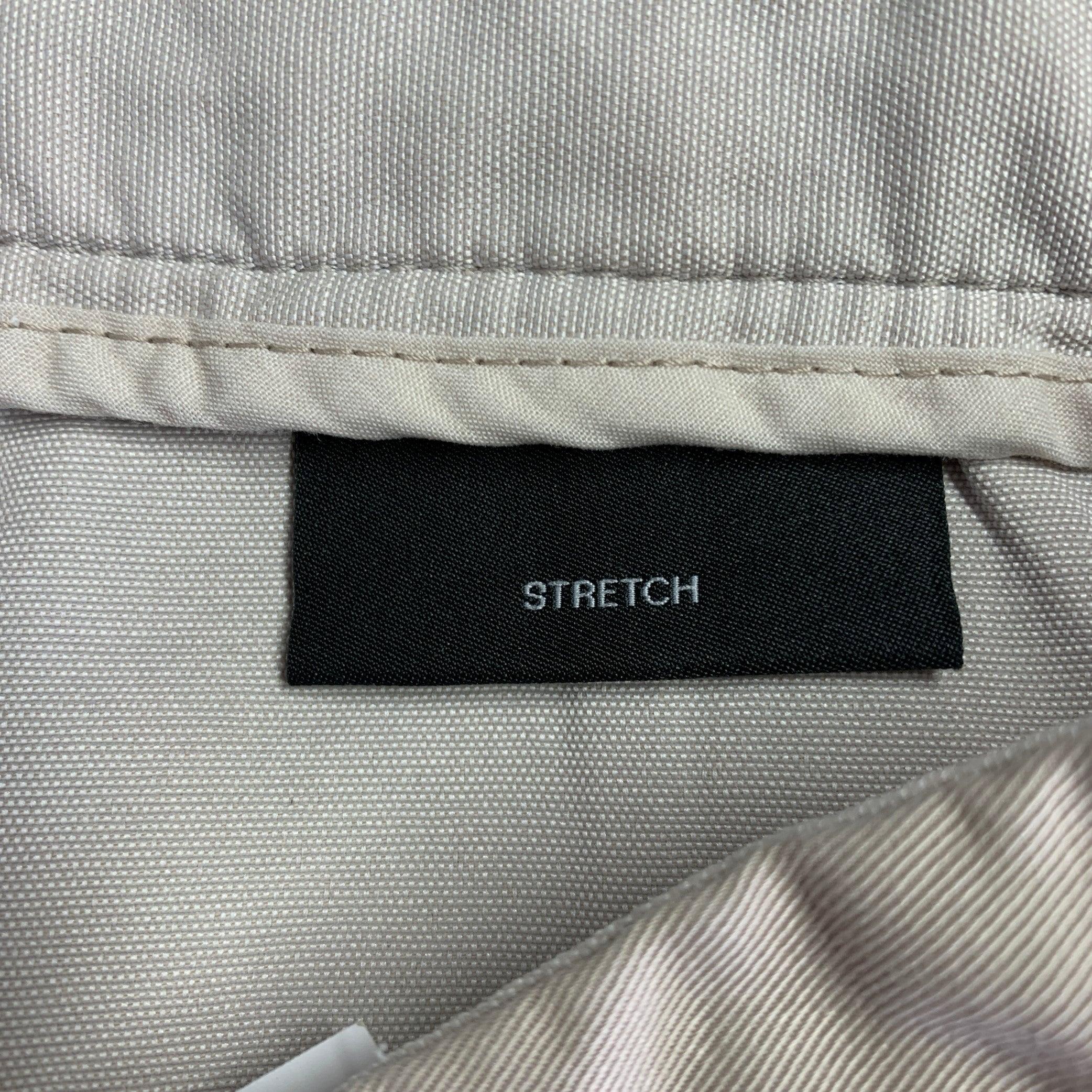 Men's HUGO BOSS Size 30 Beige Cotton Blend Chino Casual Pants For Sale