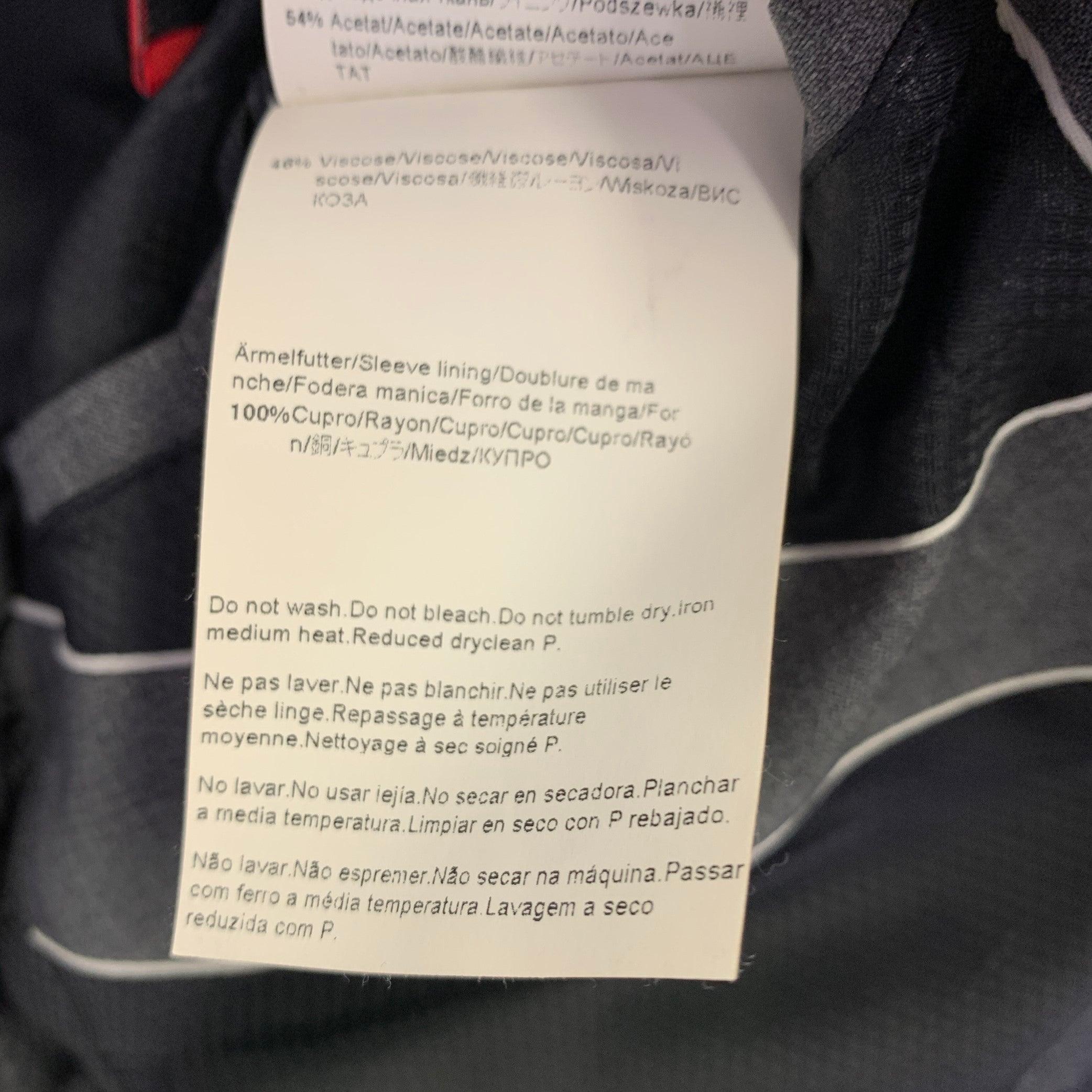 HUGO BOSS Cappotto sportivo monopetto in misto lana vergine grigio taglia 38 in vendita 5