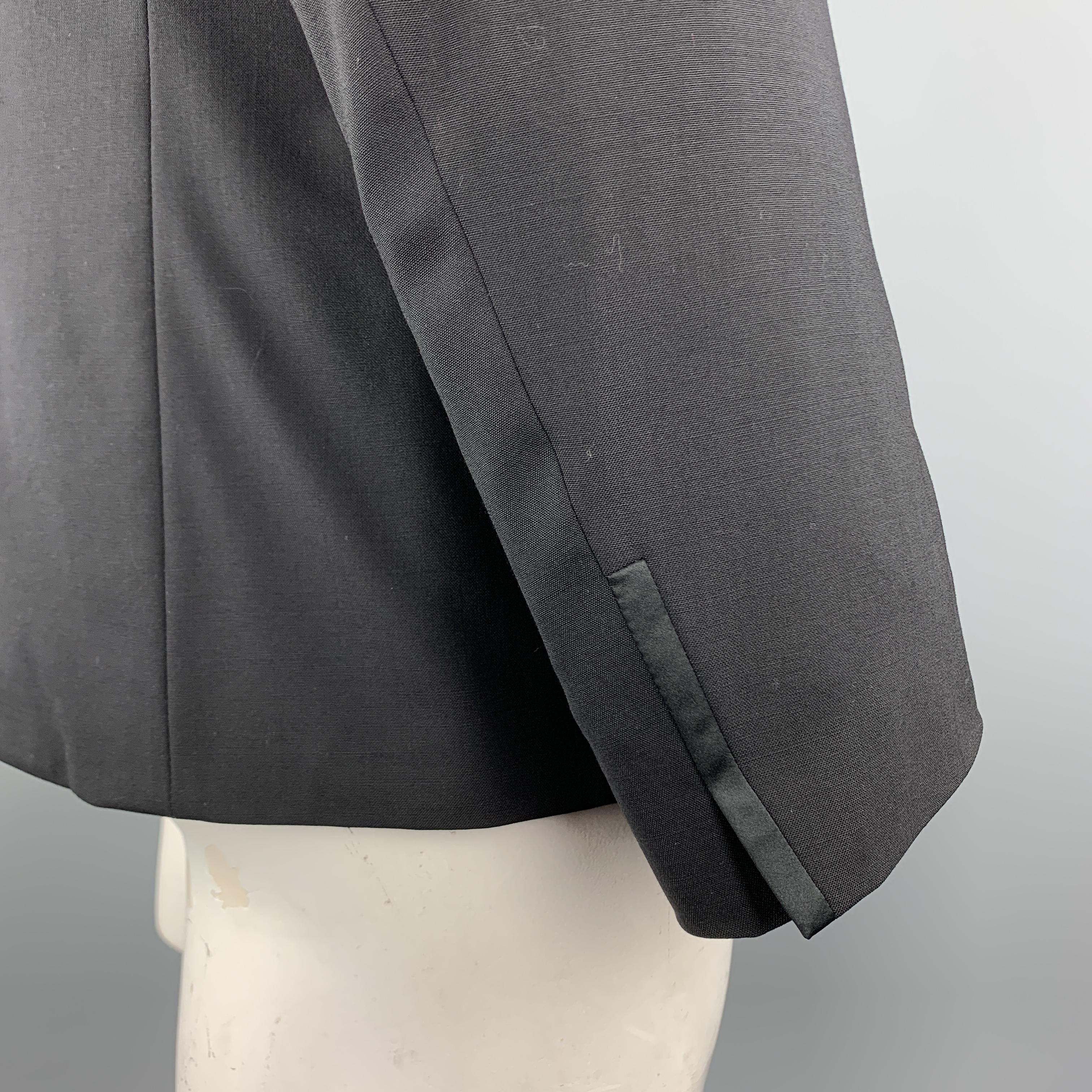 Men's HUGO BOSS Size 40 Black Wool Shawl Collar Tuxedo Jacket