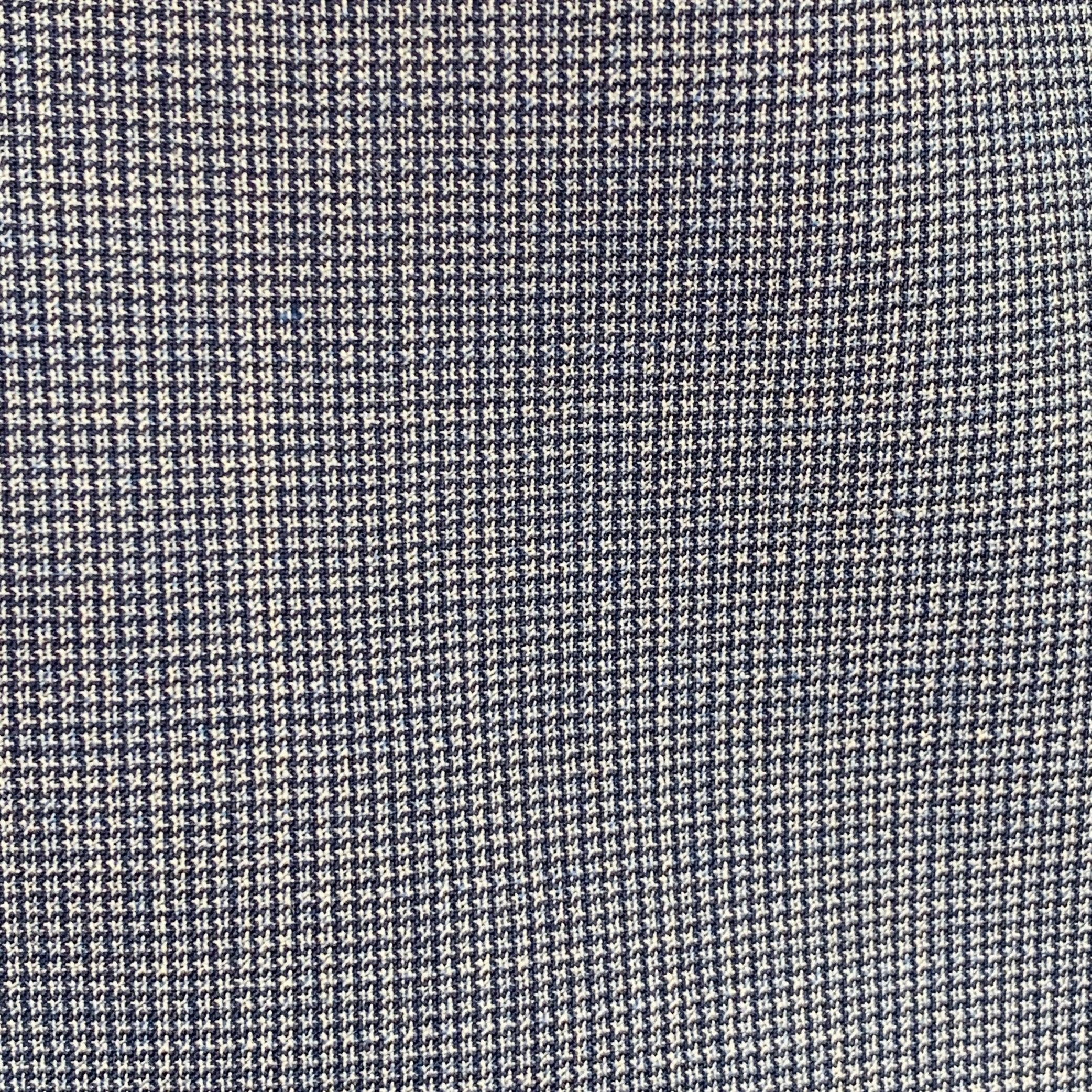 HUGO BOSS Größe 40 Blau Hahnentritt Schurwolle Einreiher mit Kerbrevers Anzug im Zustand „Gut“ im Angebot in San Francisco, CA