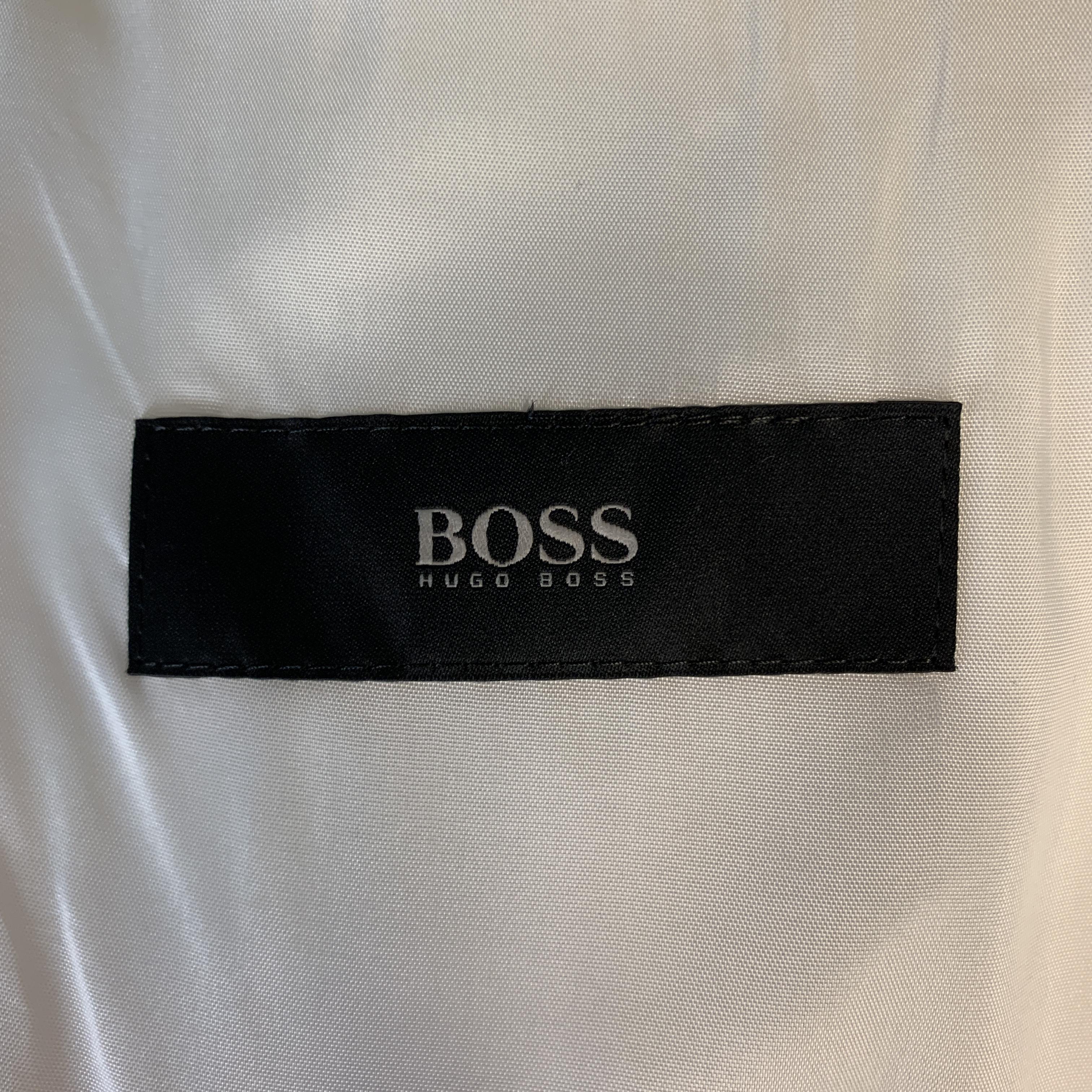 Men's HUGO BOSS Size 40 White Cotton Notch Lapel Suit