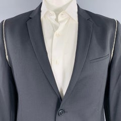 HUGO BOSS Size 42 Black Wool Blend Sport Coat