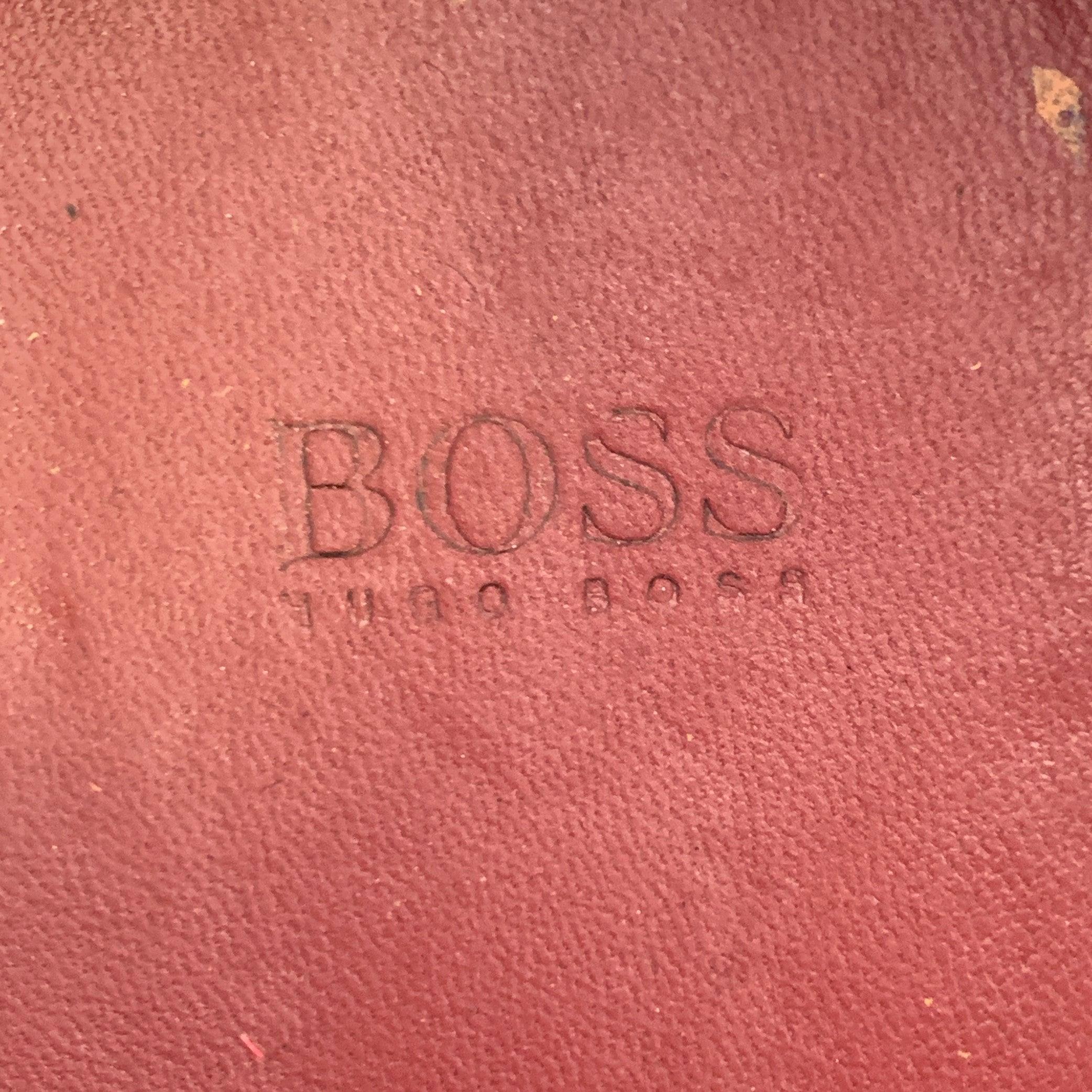 HUGO BOSS Size 8.5 Black Patent Leather Tuxedo Formal Lace-Up Shoes For Sale 3