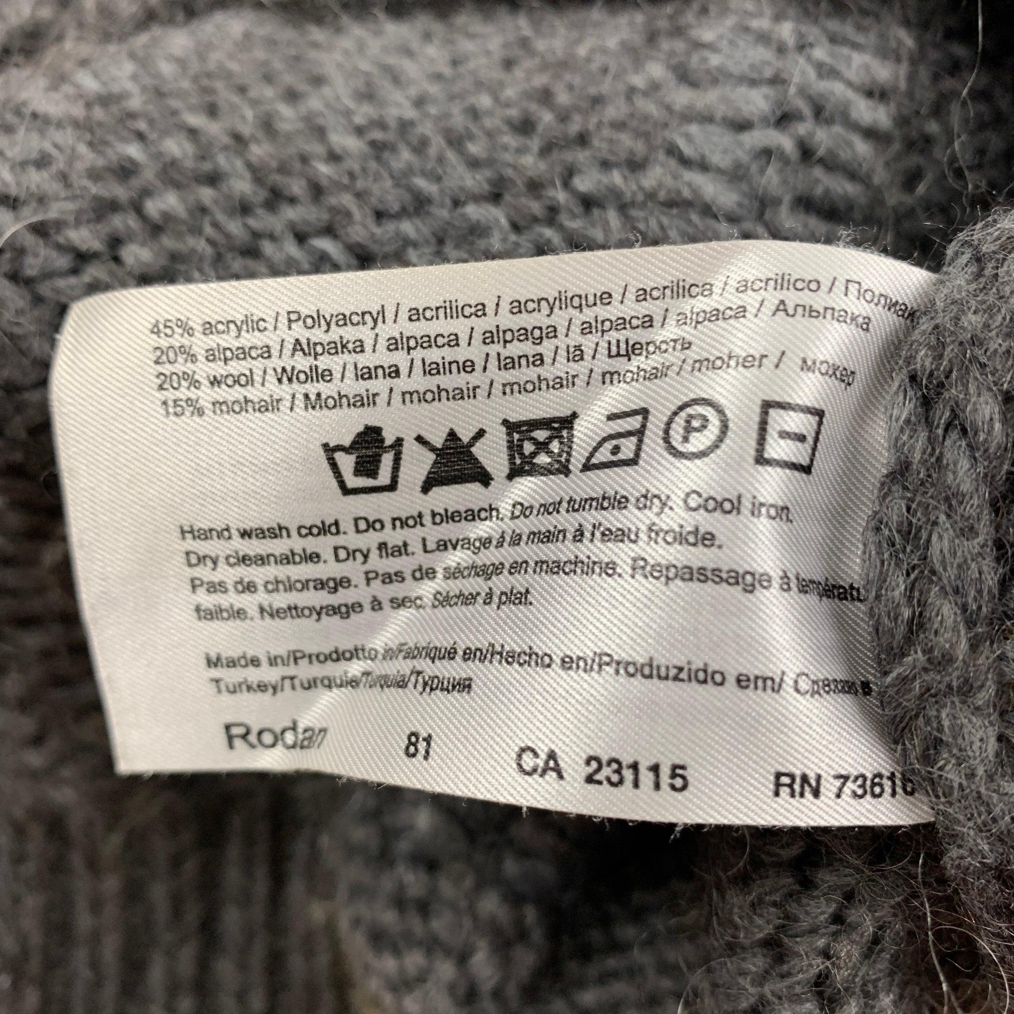Men's HUGO BOSS Size L Grey Knit Wool Blend Pullover Vest For Sale