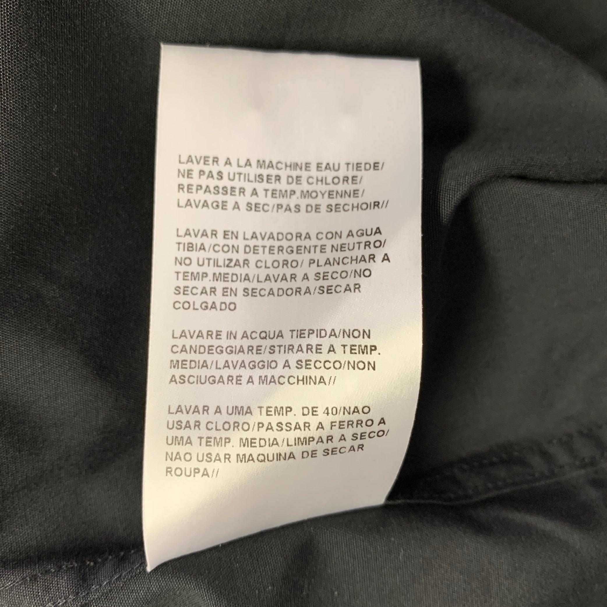 HUGO BOSS Size M Black Cotton Button Up Long Sleeve Shirt 3