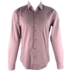 Boss By Hugo Boss Taglia M Rosa, Blu e Bianco, Camicia a maniche lunghe in cotone pied-de-poule