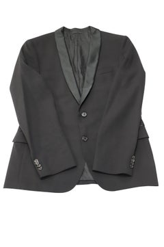 Hugo Boss Tuxedo Jacket in Black Virgin Wool