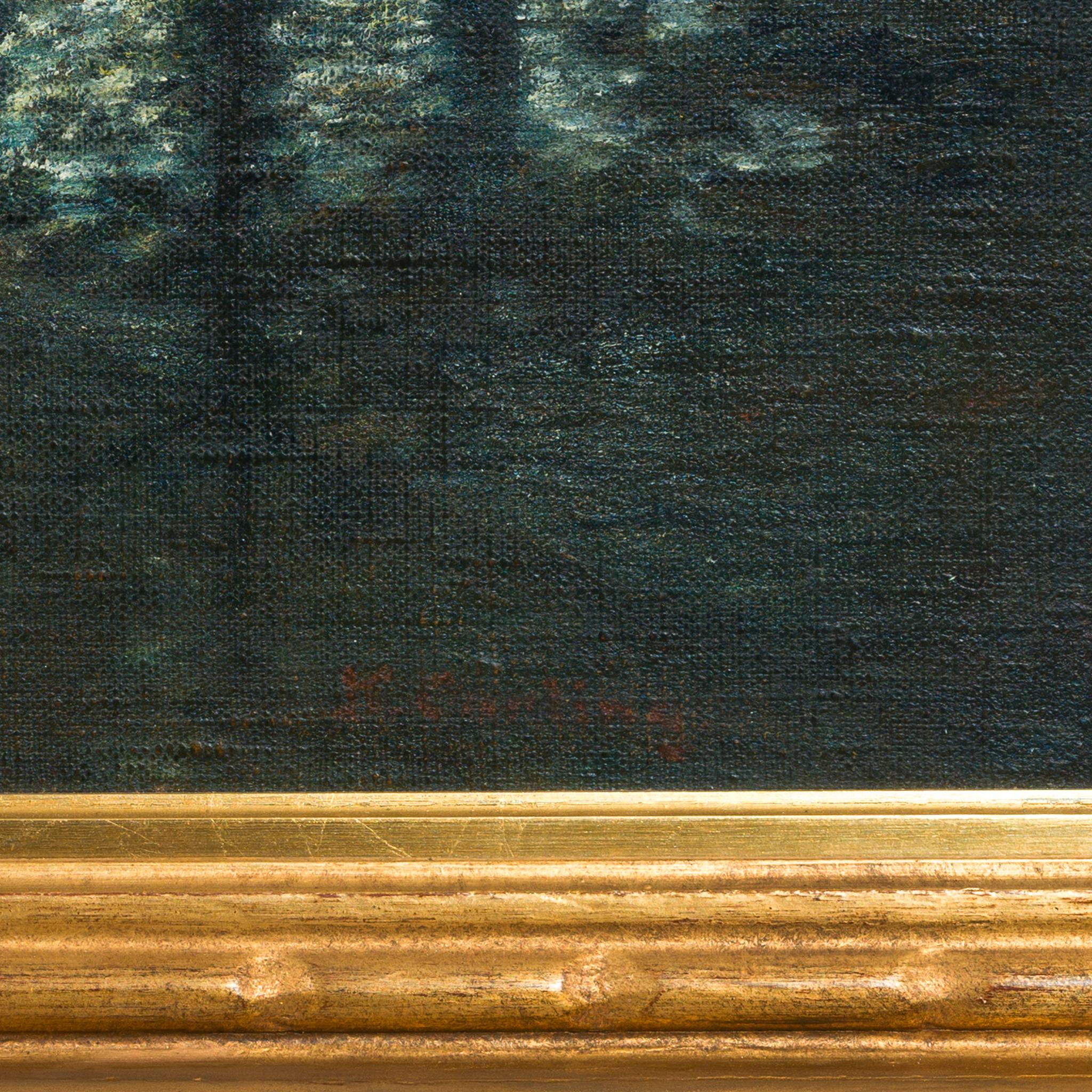 Moonlit Tranquility: Hugo Carlberg’s Atmospheric Nocturne, c. 1910–1913 For Sale 5