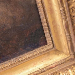 Hugo Crola Oil on Canvas Painting of Amor ca. 1900