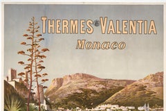 Hugo d'Alesi, Original PLM Poster, Monaco Monte-Carlo, Thermal baths, 1896