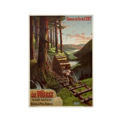 Circa 1900 Hugo d’Alesi Poster - Les Vosges, Chemins de Fer de l’Est