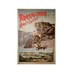 Poster by Hugo d'Alésie Rocamadour et Montvalent Chemin de fer d'Orléans