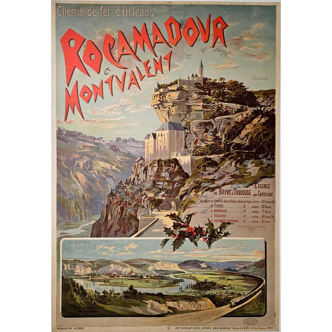 Poster by Hugo d'Alésie Rocamadour et Montvalent Chemin de fer d'Orléans - Print by Hugo d'Alesi