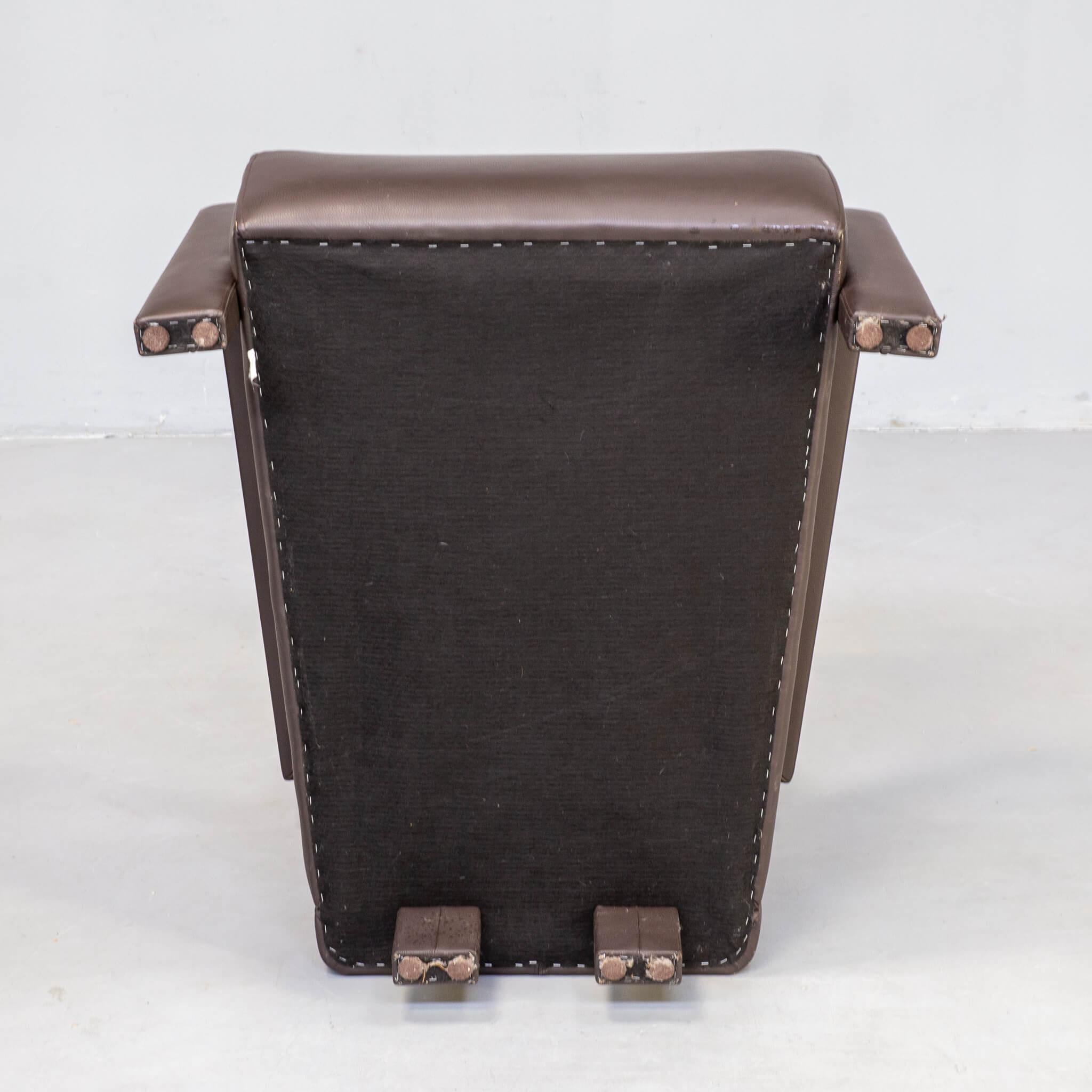 Hugo de Ruiter fauteuil ‘hemmingway’ for Leolux set/2 For Sale 3