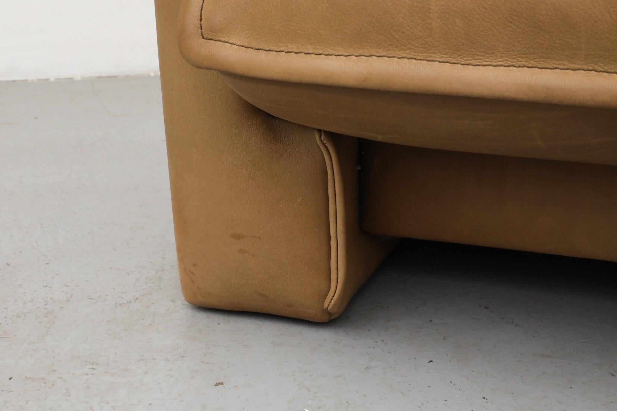 Hugo de Ruiter Leolux Mid-Century Büffelleder Dreisitzer-Sofa, 1970er Jahre im Angebot 12