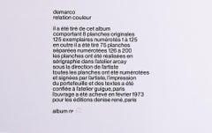 Hugo Demarco - Relation Couleur - Sérigraphie sur carton velin, signée/N, non encadrée