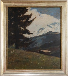 Hugo Figge (1881-1956) - 1939 Oil, Swiss Mountains