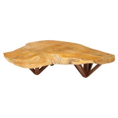 Hugo Franca and Paolo Alves Live Edge Pequi Coffee Table, Brazil, circa 2016