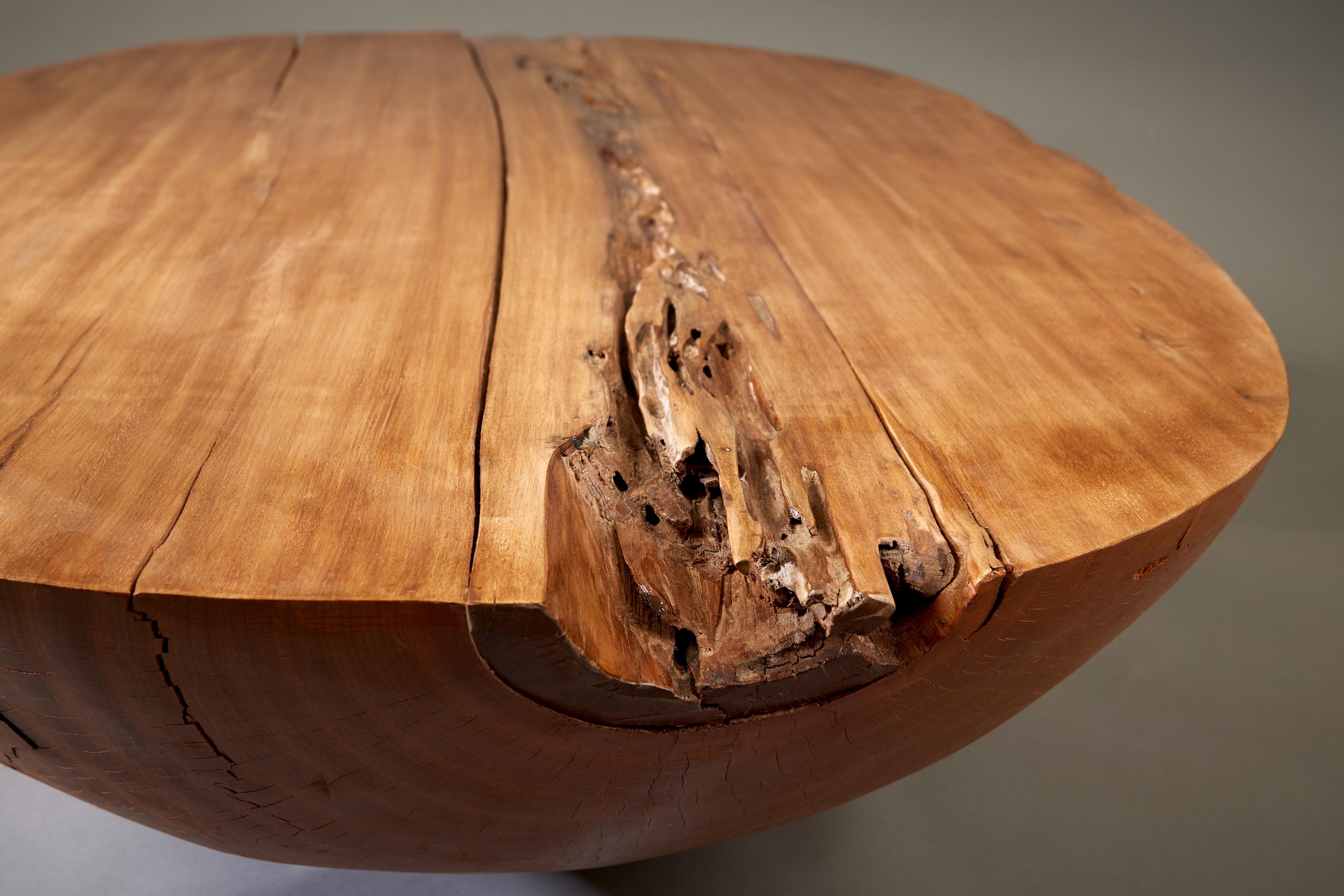 Hugo Franca, Unique Monumental Coffee Table in Reclaimed Pequi Wood, Brazil 2005 For Sale 9