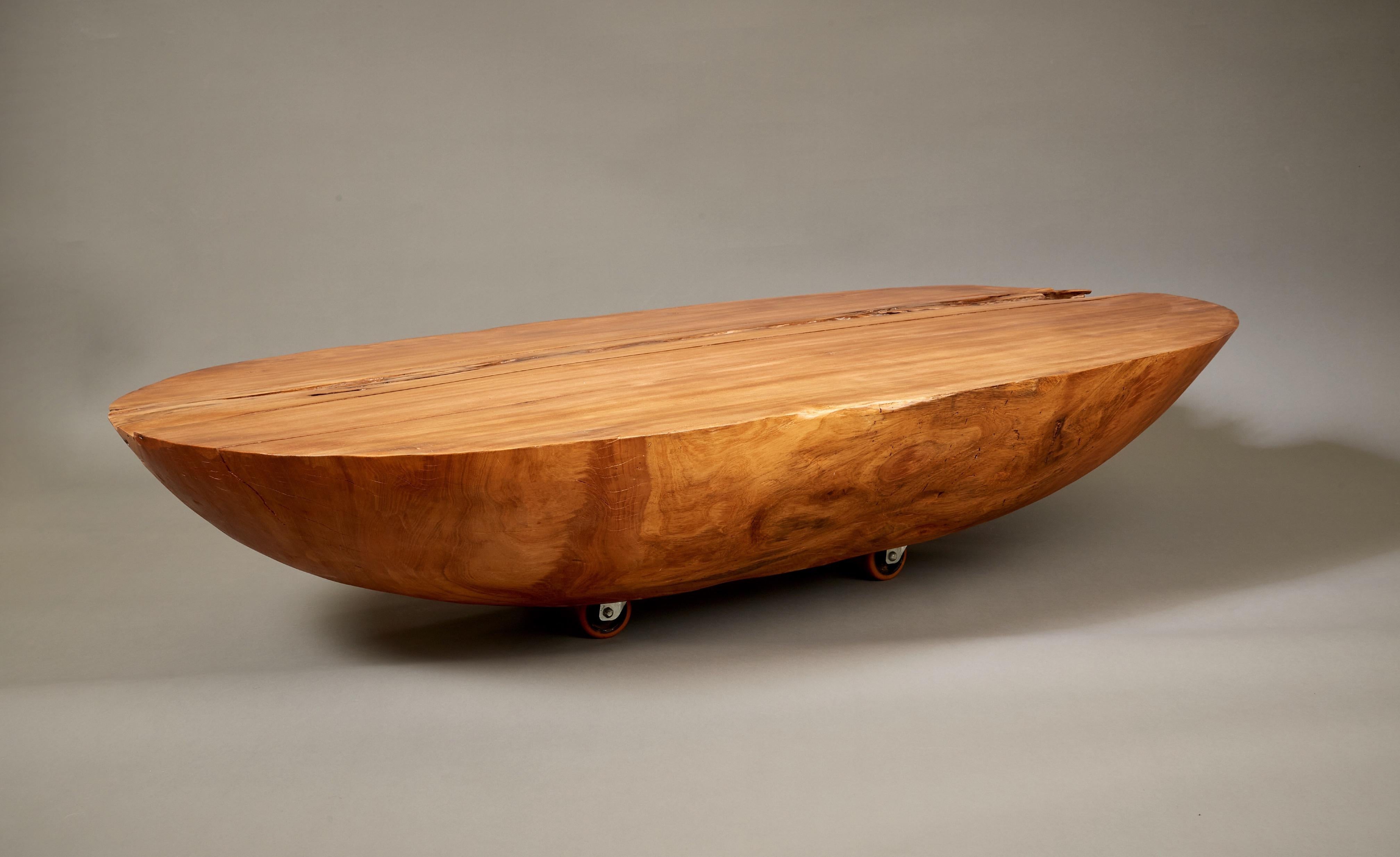 Hugo Franca, Unique Monumental Coffee Table in Reclaimed Pequi Wood, Brazil 2005 1