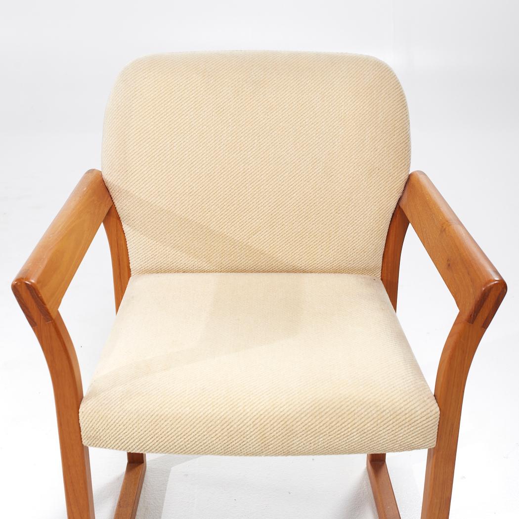 Hugo Frandsen for Stolefabrik Mid Century Danish Teak Dining Chairs - Set of 4 For Sale 6
