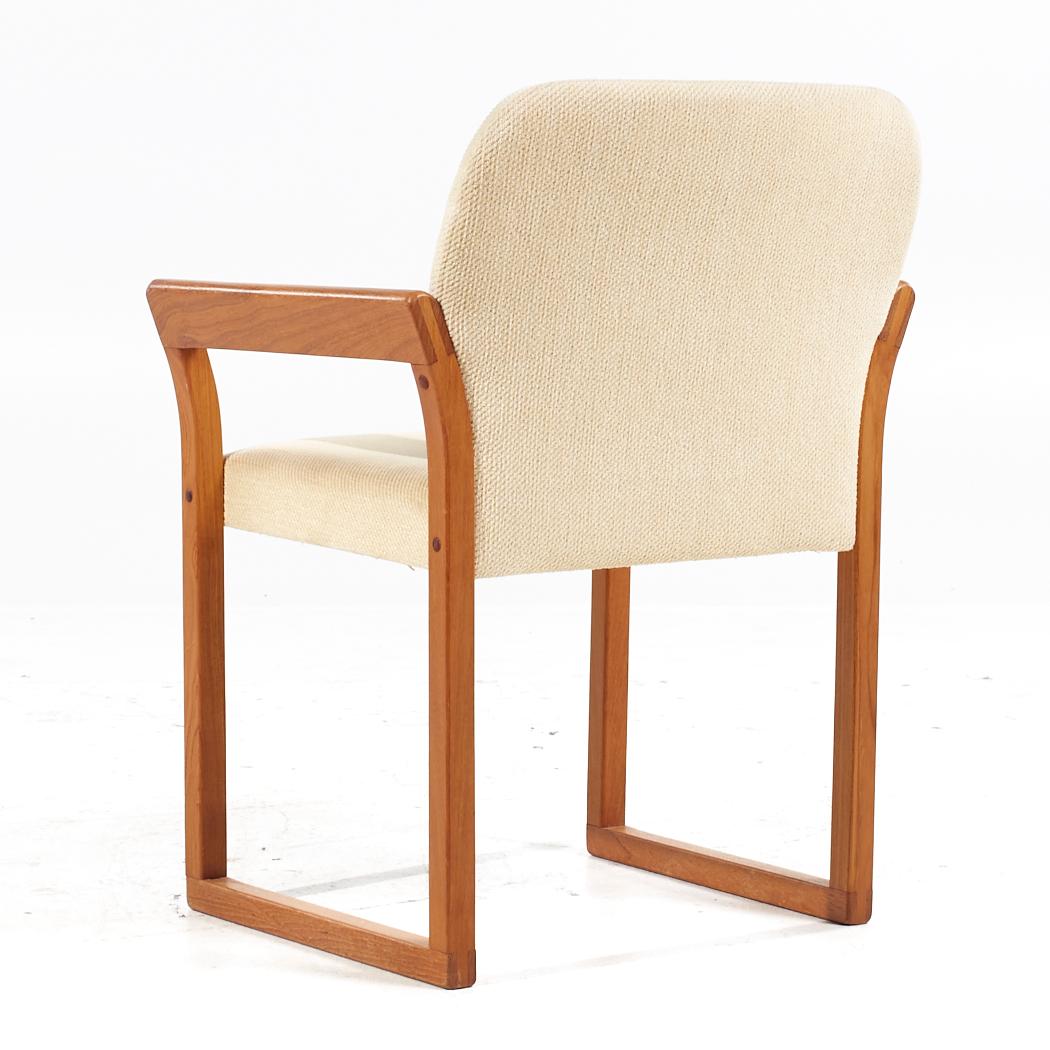 Hugo Frandsen for Stolefabrik Mid Century Danish Teak Dining Chairs - Set of 4 For Sale 3