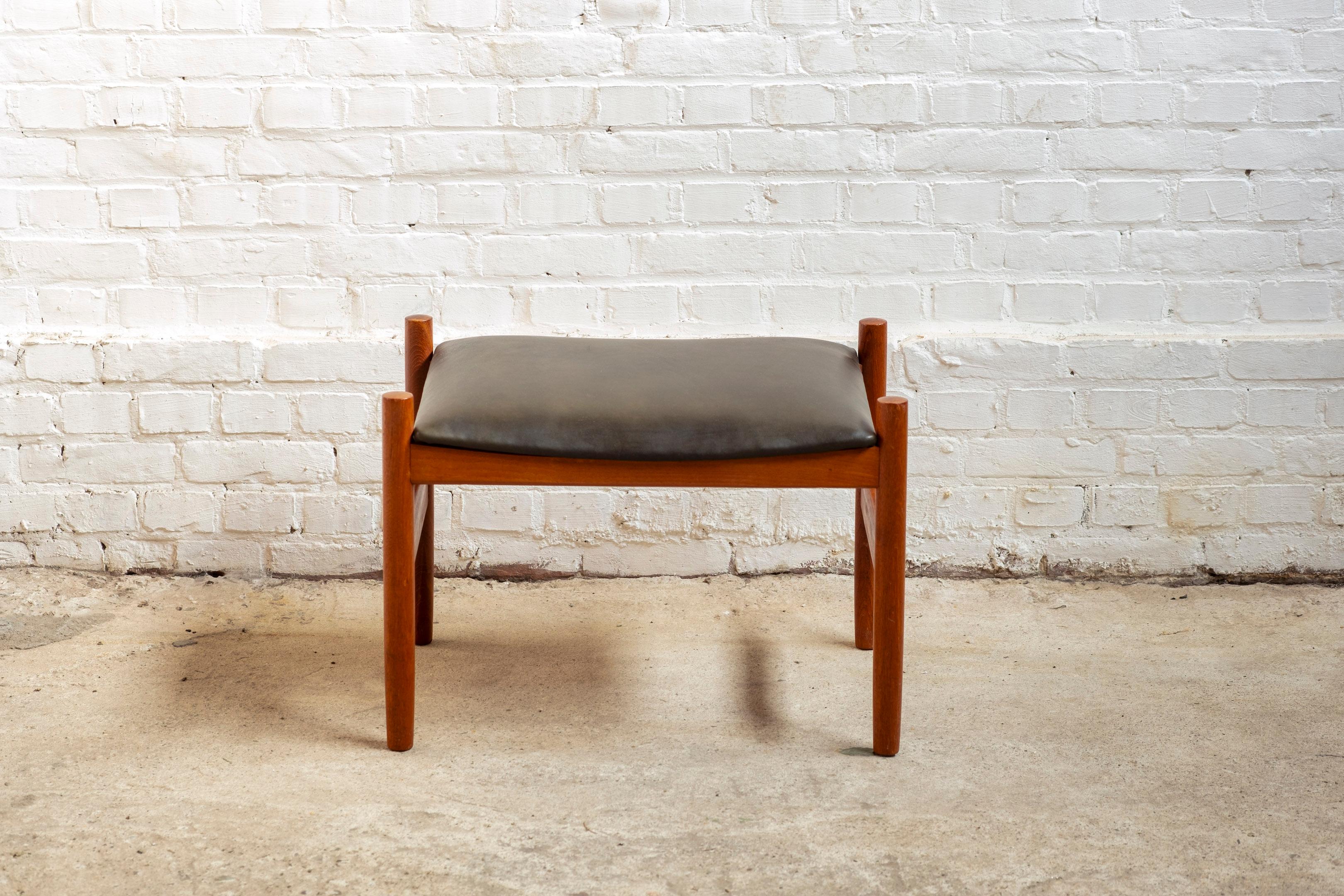 Scandinave moderne Hugo Frandsen Ottoman by Spøttrup, 1960s Danemark en vente